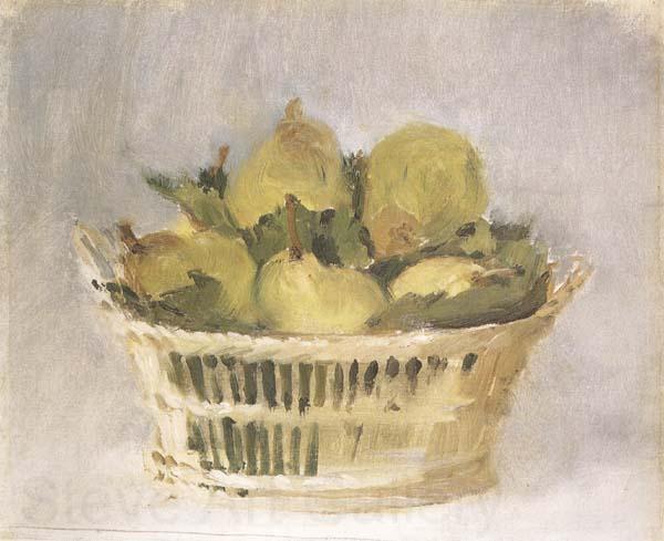 Edouard Manet Corbeille de poires (mk40) Norge oil painting art